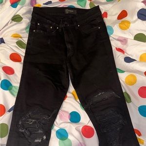 Black amiri women jeans